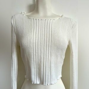 NWOT Shein long sleeve white shirt